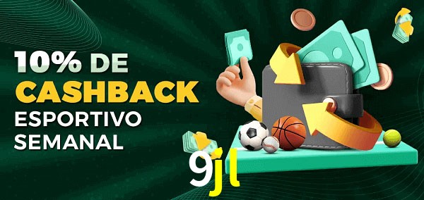 10% de bônus de cashback na 9jl